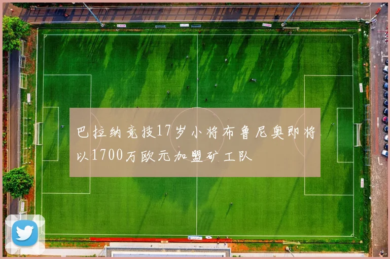 巴拉纳竞技17岁小将布鲁尼奥即将以1700万欧元加盟矿工队